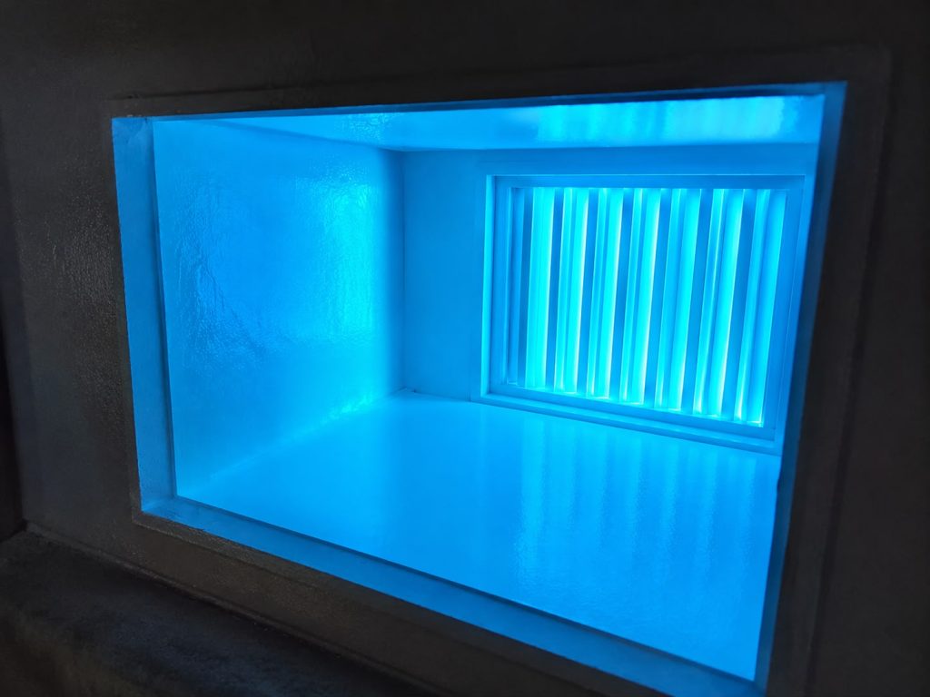 In-duct UV light installation inside an Austin, TX HVAC system