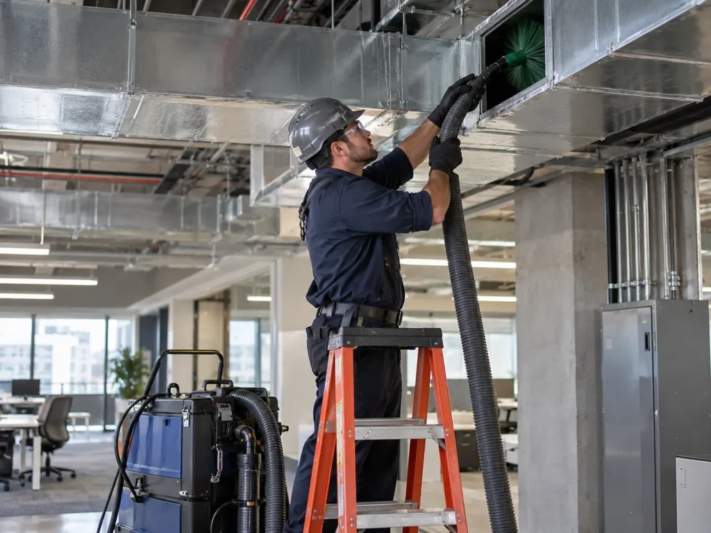 Commercial air duct cleaning service